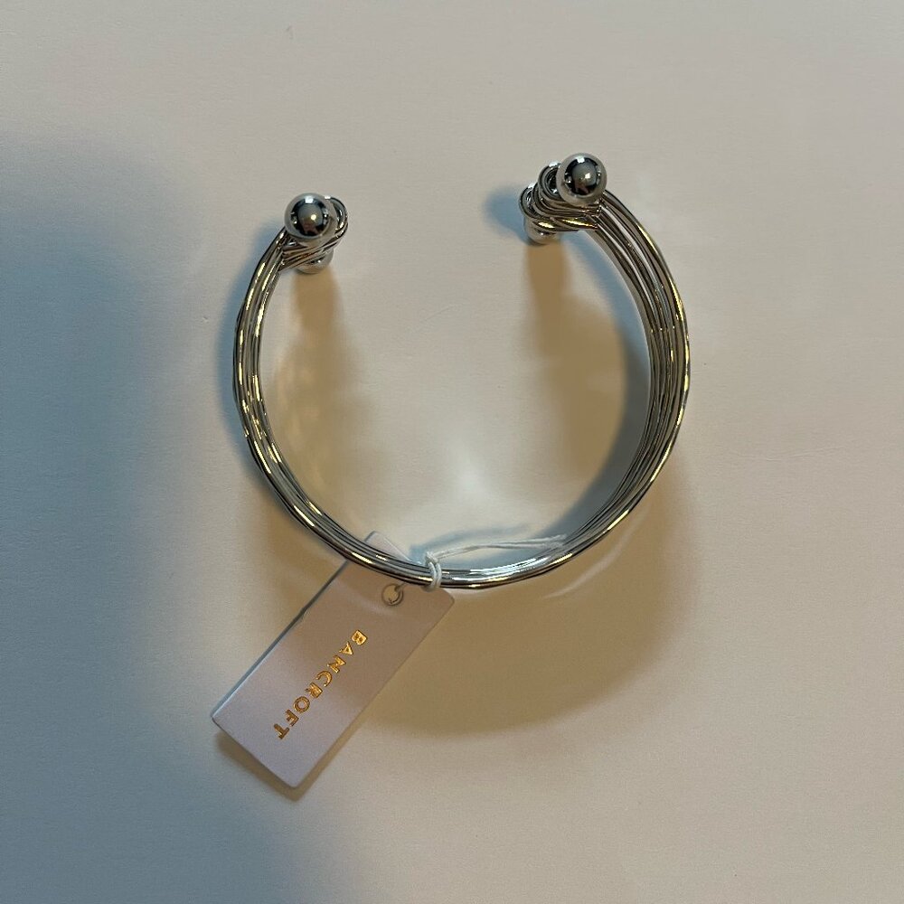 Bancroft - Martin Mini Layered. Metal Cuff - Silver - NWT